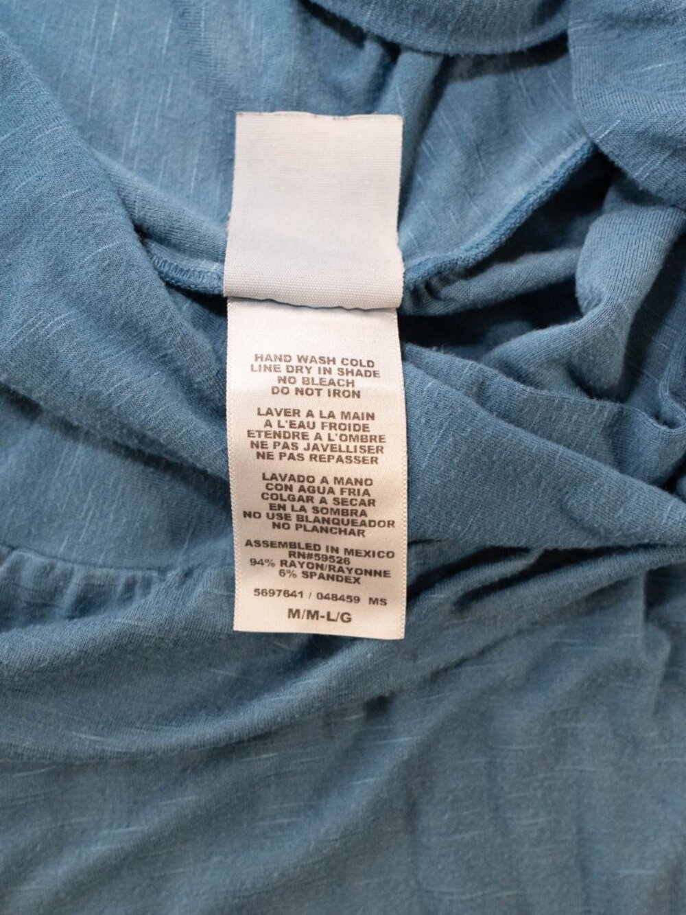 Lucky Brand Tie Dye Maxi Dress M L Blue White Strapless Convertible Skirt Boho - Picture 13 of 13